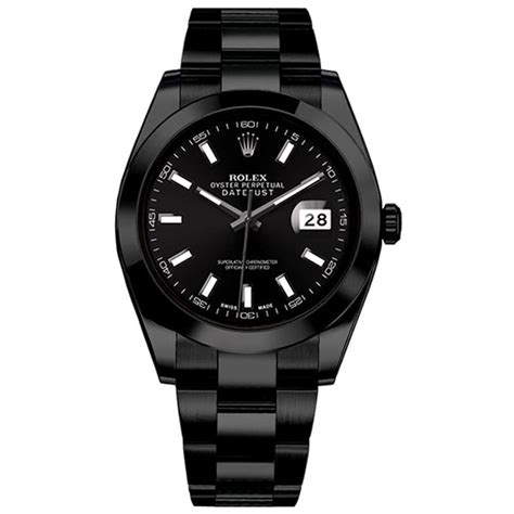 pvd matte black rolex datejust|rolex datejust oyster steel.